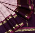 Load image into Gallery viewer, Classic Baby Pink &amp; Chocolate 2gm Zari Korvai Elegance Kanchipuram Handloom Silk Saree SS28088
