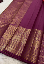 Load image into Gallery viewer, Creamy Onion Pink Bridal Elegance Kanchipuram Handloom Silk Saree SS22870
