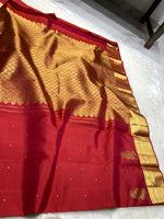 Load image into Gallery viewer, Classic Brick Red 2gm Zari Kanchipuram Handloom Silk Saree SS26501
