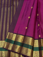 Load image into Gallery viewer, Classic Wine Red &amp; Dark Coffee Brown 2gm Zari Elegance Kanchipuram Handloom Silk Saree SS28287
