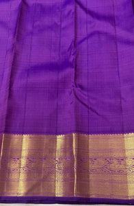 Classic Pink & Violet 2gm Zari Bridal Elegance Kanchipuram Handloom Silk Saree SS25254