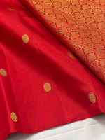 Load image into Gallery viewer, Classic Scarlet Red 2gm Zari Kanchipuram Handloom Silk Saree SS26210

