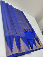 Load image into Gallery viewer, Classic Royal Blue Elegance Handloom Soft Silk Saree SS24778
