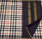 Load image into Gallery viewer, Classic Burberry Checks 1gm Elegance Kanchipuram Handloom Silk Saree SS27555
