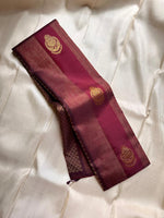 Load image into Gallery viewer, Classic Garnet Red 2gm Zari Elegance Kanchipuram Handloom Silk Saree SS25493
