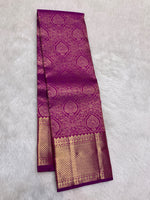 Load image into Gallery viewer, Classic Deep Magenta Pink 2gm Zari Bridal Elegance Kanchipuram Handloom Silk Saree SS28198
