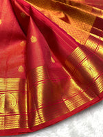 Load image into Gallery viewer, Classic Reddish Pink 2gm Zari Elegance Kanchipuram Handloom Silk Saree SS27500

