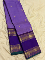Load image into Gallery viewer, Classic Lavender &amp; Violet 2gm Zari Elegance Kanchipuram Handloom Silk Saree SS28288
