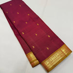 Load image into Gallery viewer, Classic Maroon &amp; Mustard 1gm Zari Elegance Kanchipuram Handloom Silk Saree SS25191
