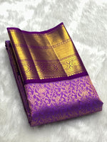Load image into Gallery viewer, Classic Lavender 2gm Zari Elegance Kanchipuram Handloom Silk Saree SS25273

