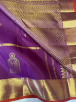Load image into Gallery viewer, Classic Vadamalli 2gm Zari Elegance Kanchipuram Handloom Silk Saree SS27382
