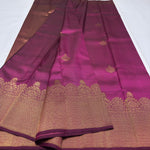 Load image into Gallery viewer, Classic Deep Pink 2gm Zari Temple Bridal Elegance Kanchipuram Handloom Silk Saree SS26582
