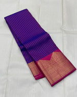 Load image into Gallery viewer, Classic Violet &amp; Deep Pink Elegance Kanchipuram Handloom Silk Saree SS24715
