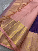 Load image into Gallery viewer, Classic Vadamalli &amp; Rose Kanchipuram Handloom Silk Saree SS26025
