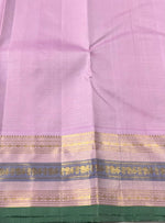 Load image into Gallery viewer, Dark Violet &amp; Baby Pink 2gm Zari Elegance Kanchipuram Handloom Silk Saree SS25240
