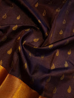 Load image into Gallery viewer, Classic Coffee Brown &amp; Mermalade Orange 2gm Zari Elegance Kanchipuram Handloom Silk Saree SS28455
