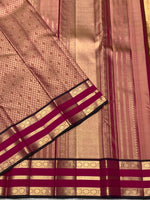 Load image into Gallery viewer, Classic Rosy Red 2gm Zari Bridal Elegance Kanchipuram Handloom Silk Saree SS27180
