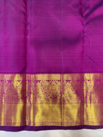 Load image into Gallery viewer, Classic Dual Toned Orange Pink &amp; Vadamalli 2gm Zari Elegance Kanchipuram Handloom Silk Saree SS27824
