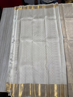 Load image into Gallery viewer, Classic Pastel Grey Floral Bridal Elegance Kanchipuram Handloom Silk Saree SS25968
