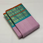 Load image into Gallery viewer, Classic Mauve Pink &amp; Teal Green Elegance Kanchipuram Handloom Silk Saree SS28582
