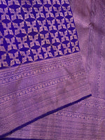 Load image into Gallery viewer, Classic Robin Blue 2gm Zari Brocade Bridal Elegance Kanchipuram Handloom Silk Saree SS27647
