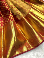Load image into Gallery viewer, Classic Brick Red 2gm Zari Bridal Elegance Kanchipuram Handloom Silk Saree SS25295
