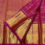 Load image into Gallery viewer, Classic Deep Magenta Pink 2gm Zari Elegance Kanchipuram Handloom Silk Saree SS27511
