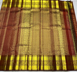 Load image into Gallery viewer, Classic Chestnut Brown 2gm Zari Bridal Elegance Kanchipuram Handloom Silk Saree SS24104
