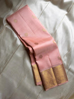 Load image into Gallery viewer, Pastel Pink Kanchipuram Handloom Silk Saree SS26046
