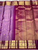 Load image into Gallery viewer, Classic Onion Pink &amp; Berry Pink 2gm Zari Elegance Kanchipuram Handloom Silk Saree SS27031
