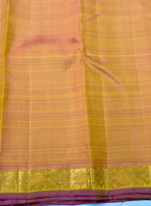 Classic Mustard Yellow 2gm Zari Kanchipuram Handloom Silk Saree SS26211
