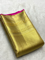 Load image into Gallery viewer, Classic Gold Bridal Elegance Kanchipuram Handloom Silk Saree SS24859
