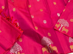 Load image into Gallery viewer, Classic Deep Pink 2gm Zari Elegance Kanchipuram Handloom Silk Saree SS25303
