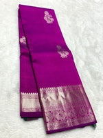 Load image into Gallery viewer, Classic Vadamalli &amp; Emerald Green 2gm Zari Kanchipuram Handloom Silk Saree SS25820
