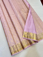 Load image into Gallery viewer, Pastel Lilac Tint Elegance Kanchipuram Handloom Silk Saree SS24695
