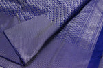 Load image into Gallery viewer, Classic Navy Blue Brocade Silver Zari Elegance Kanchipuram Handloom Silk Saree SS28525
