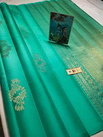 Load image into Gallery viewer, Pastel Elegance Handloom Soft Silk Saree SS22449
