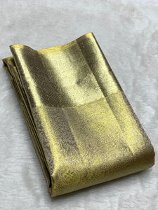 Pastel Olive Green 2gm Zari Bridal Elegance Kanchipuram Handloom Silk Saree SS25282