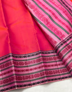 Load image into Gallery viewer, Classic Pinkish Orange &amp; Pink 1gm Zari Elegance Kanchipuram Handloom Silk Saree SS23549
