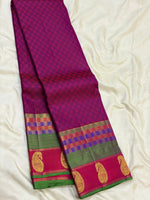 Load image into Gallery viewer, Classic Wine Red 2gm Zari Matte Finish Vintage Elegance Kanchipuram Handloom Silk Saree SS27348
