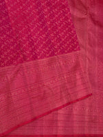 Load image into Gallery viewer, Classic Ruby Pink 2gm Zari Brocade Bridal Elegance Kanchipuram Handloom Silk Saree SS27649
