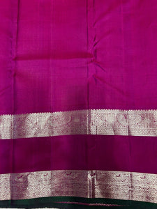 Classic Violet Blue & Ruby Pink Elegance Kanchipuram Silk Saree SS23914