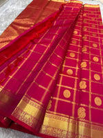 Load image into Gallery viewer, Classic Deep Pink Bridal Elegance Kanchipuram Handloom Silk Saree SS27866
