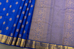Load image into Gallery viewer, Classic Royal Blue Iruthalaipakshi motif designed Elegance Kanchipuram Handloom Silk Saree SS28526
