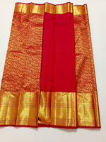 Load image into Gallery viewer, Classic Chilli Red Bridal Elegance Kanchipuram Handloom Silk Saree SS24186
