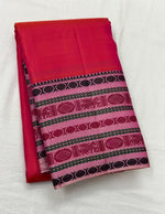 Load image into Gallery viewer, Classic Pinkish Orange &amp; Pink 1gm Zari Elegance Kanchipuram Handloom Silk Saree SS23549
