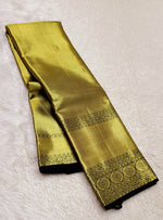 Load image into Gallery viewer, Classic Gold 2gm Zari Bridal Elegance Kanchipuram Handloom Silk Saree SS27547
