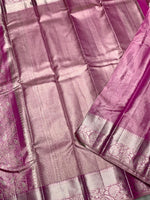 Load image into Gallery viewer, Classic Onion Pink 2gm Zari Kanchipuram Handloom Silk Saree SS26099

