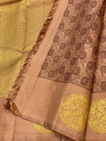 Load image into Gallery viewer, Classic Dusky Skin 2gm Zari Elegance Kanchipuram Handloom Silk Saree SS24693
