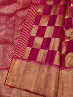 Load image into Gallery viewer, Classic Cerise Pink 2gm Zari 8 Kol Elegance Kanchipuram Handloom Silk Saree SS26965
